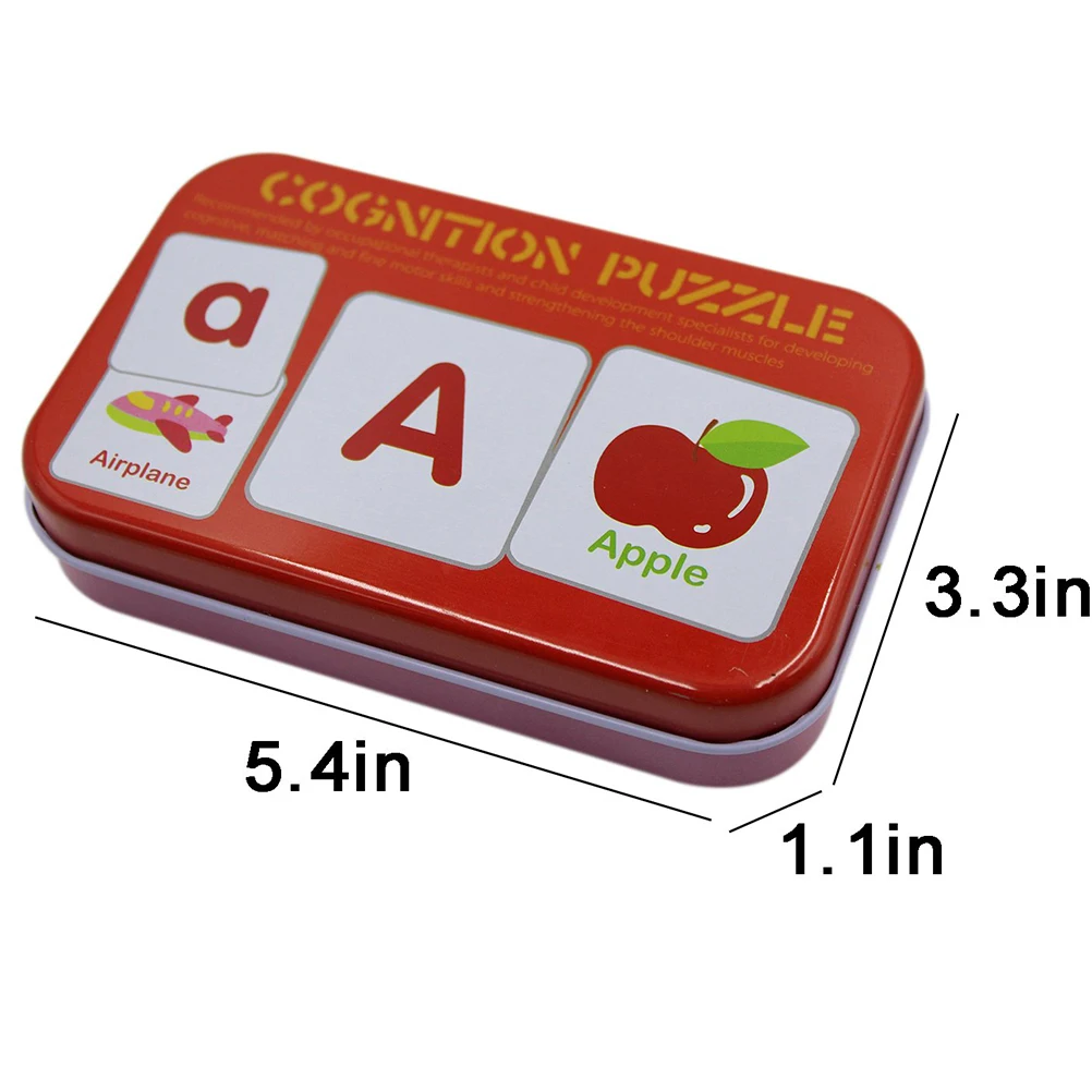 Детские развивающие игрушки 32 шт. флэш-карты обучения Алфавит карточки-пазлы с