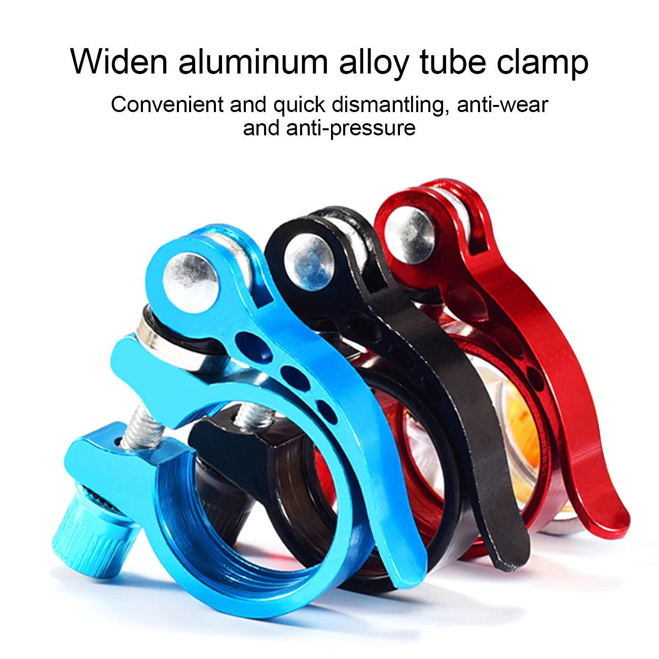 

31.8MM Aluminum Alloy Seat Tube Clamp Locking Clamp Quick Release Fixed Buckle Seatpost for Mountain Bike