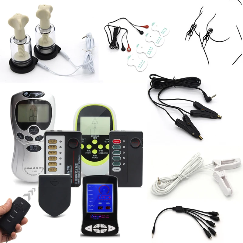 Электрошоковые зажимы для сосков/подушечки массажа тела электрическая