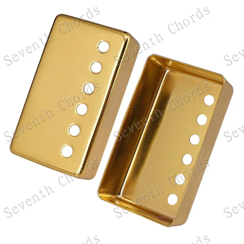 ein set von gold messing gitarre humbucker pickup covers mit polepiece schrauben elektrische für elektrische gitarre hals und brücke free gl