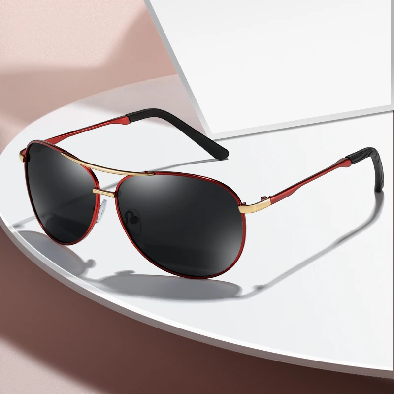 

Brand Design Classic Polarized Sunglasses Men Metal Driving Sun Glasses Male UV400 Shades Eyewear gafas de sol hombre