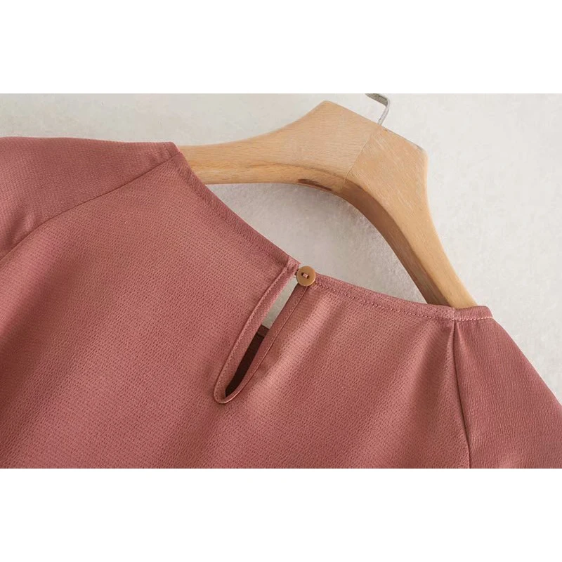Za 2019 женское платье атласное шелковое без шнуровки vestidos mujer с оборками