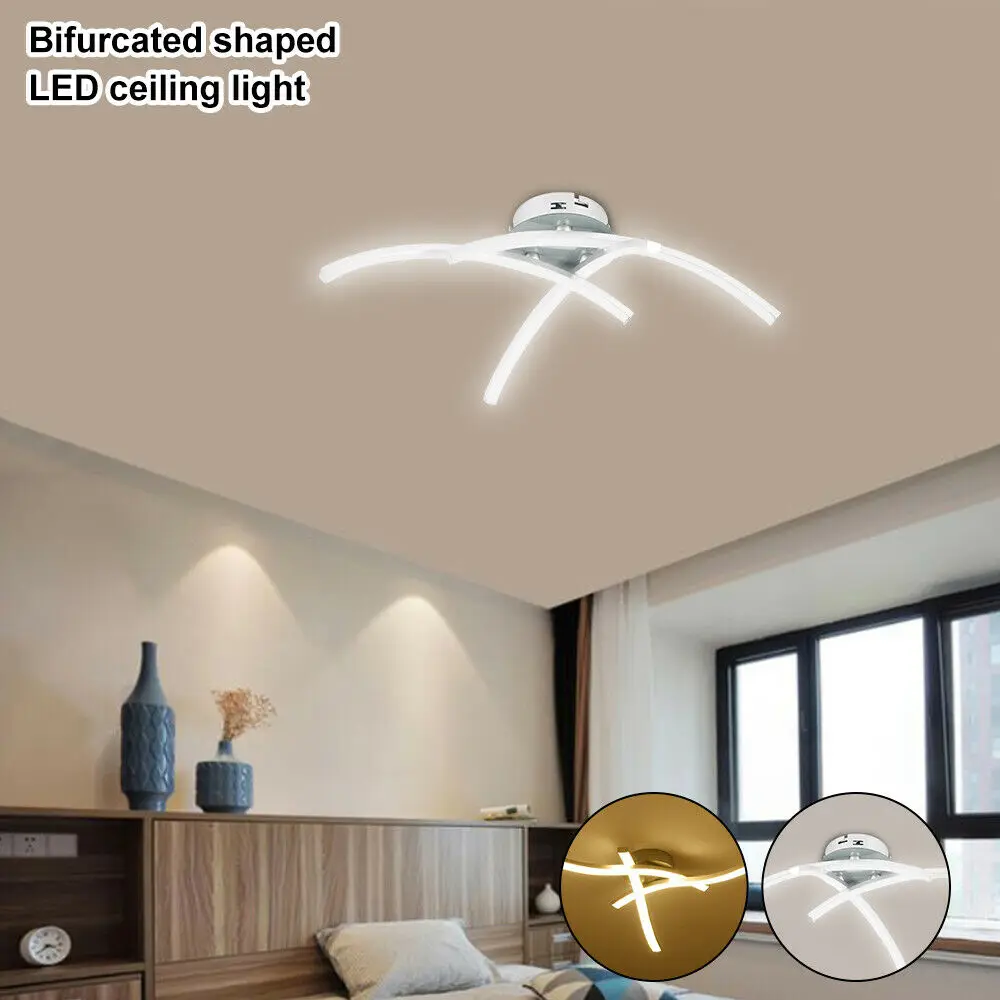 Светодиодный потолочный светильник люстра лампа современный сатин Гостиная