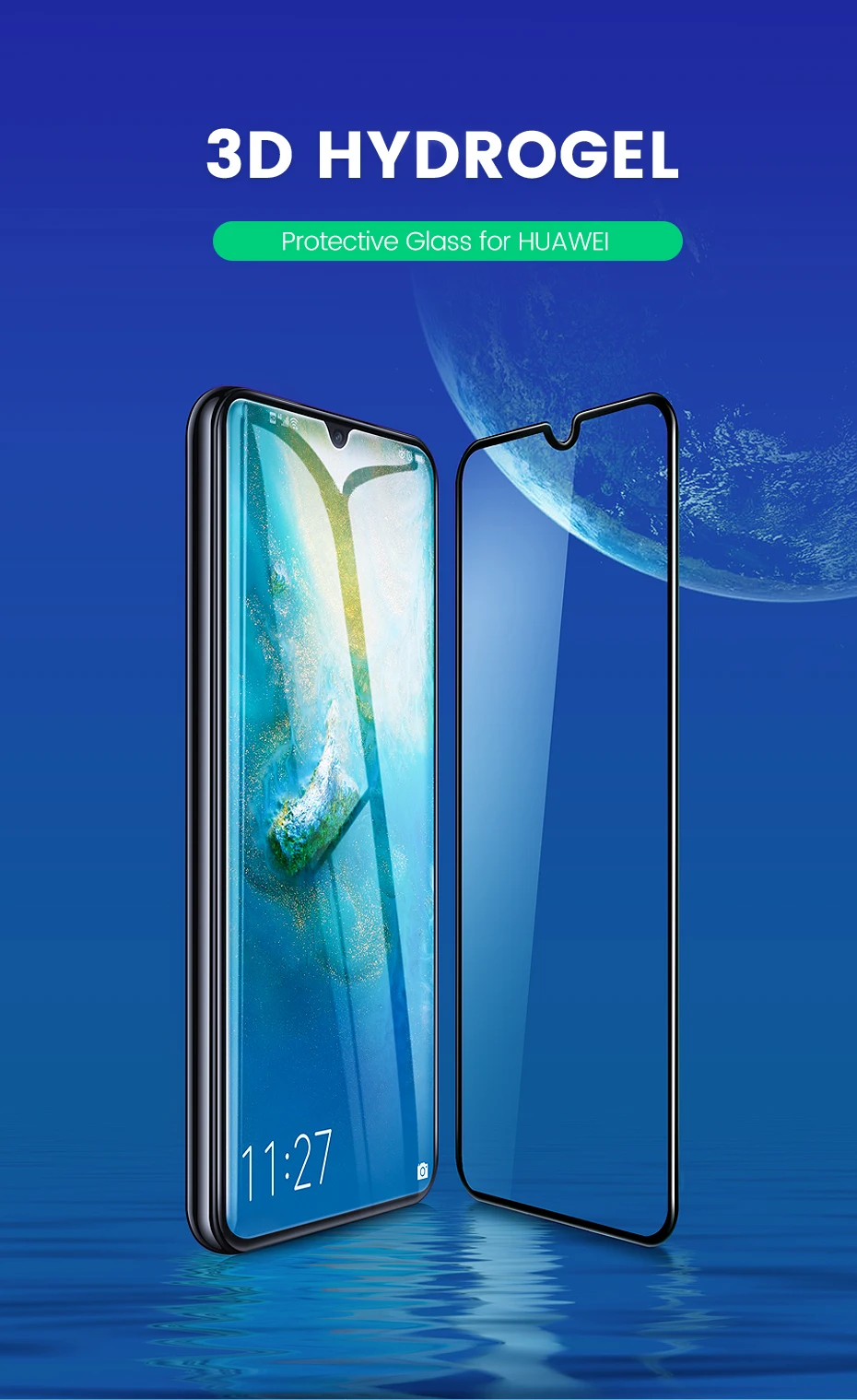 Ugreen для huawei P30 защитное стекло 3D Гидрогелевая Защита экрана для huawei P20 Pro mate 20 mate 20 X Nova 4 Honor V 20 стекло