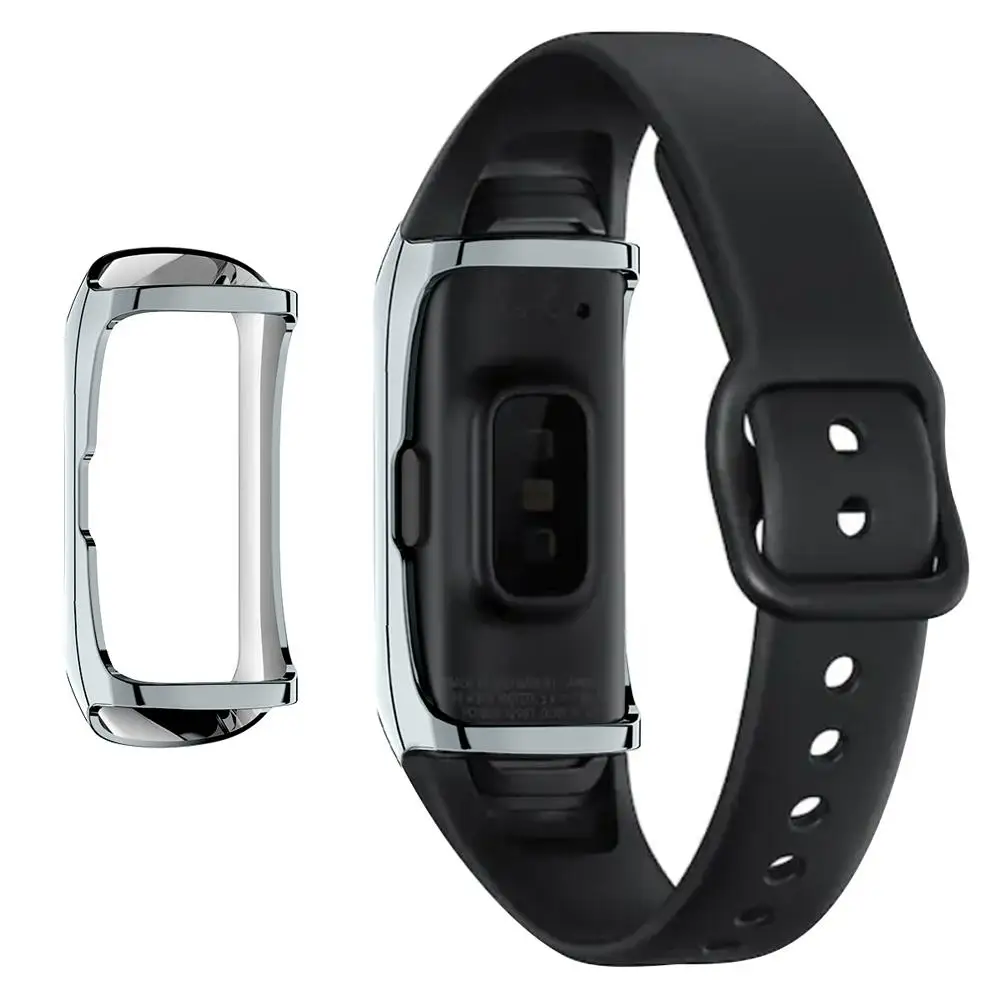 Gray 360 ТПУ защитный чехол для samsung Galaxy Fit SM-R370 умный Браслет защитный чехол - Цвет: Gray