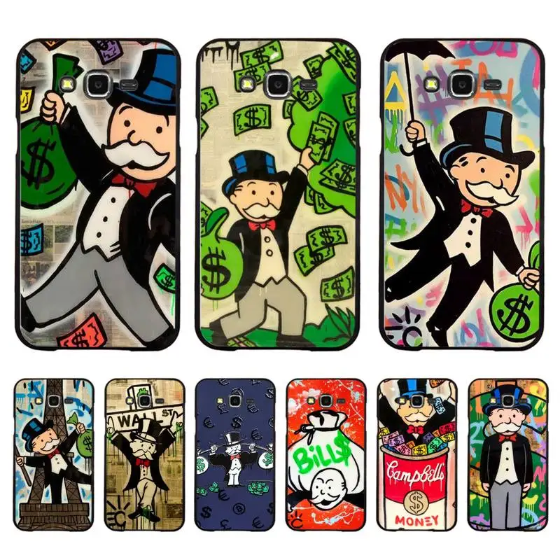 

Cartoon Dollar Monopoly Phone Case For Samsung Galaxy J4plus J6 J5 J72016 J7prime cover for J7Core J6plus Back Coque