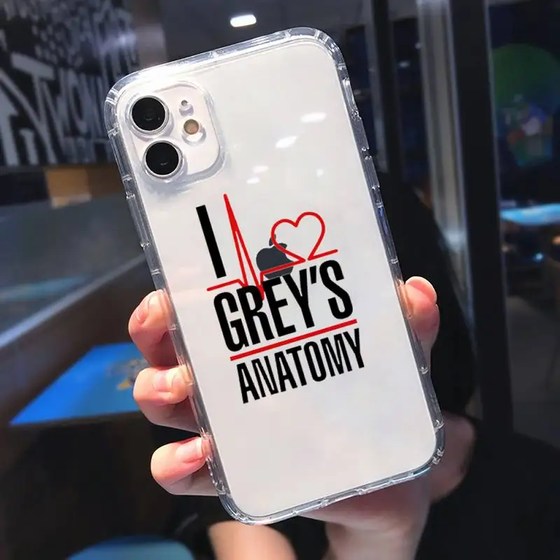 

Greys Anatomy Phone Case Transparent for Clear iPhone 11 12 mini pro 8 7 6 6S XS MAX Plus X 5S SE 2020 XR