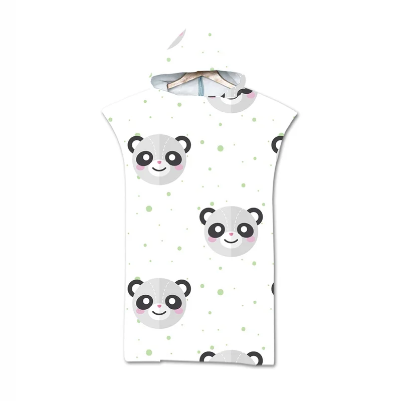 

Animals Microfiber Fabric Adult Bath Towels Beach Towel Changing Bathrobe Cloaks Hooded Swimming Pool Gym Fitness Bath Towels