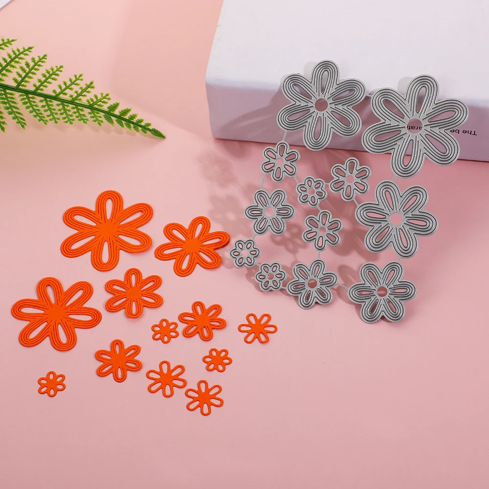 

Flower Metal Cutting Dies Scrapbooking DIY Photo Album Card Making Decorative Craft Die Cut Mold Troqueles Stamps Slimline Dies