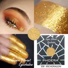 12 цветов блестящие тени для век с высокой пигментированной Золотой дымчатые однотонные тени для век Крем для лица Контур лица хайлайтер TSLM1