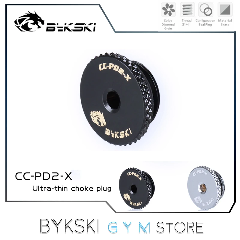 

Bykski ультра-тонкая стопа воды штекером ручной самозакручивающийся G1/4 ''шестиугольник серии конечный Кепки, 2 Цвета, CC-PD2-X