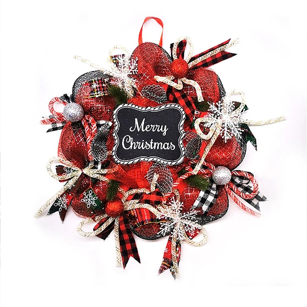 

Christmas Ornaments Door Hanger Artificial Flower Decorations Garland Holiday Supplies Artifical Swedish Gnome Wreath