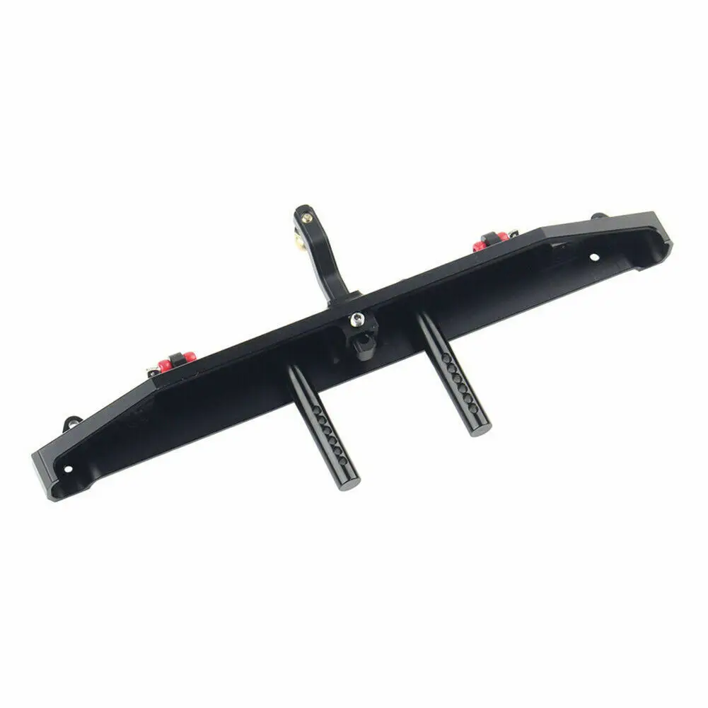 Parachoques trasero de Metal + luz LED para TRX-4 Axial SCX10 II 90046 1:10 RC Crawler Car-2