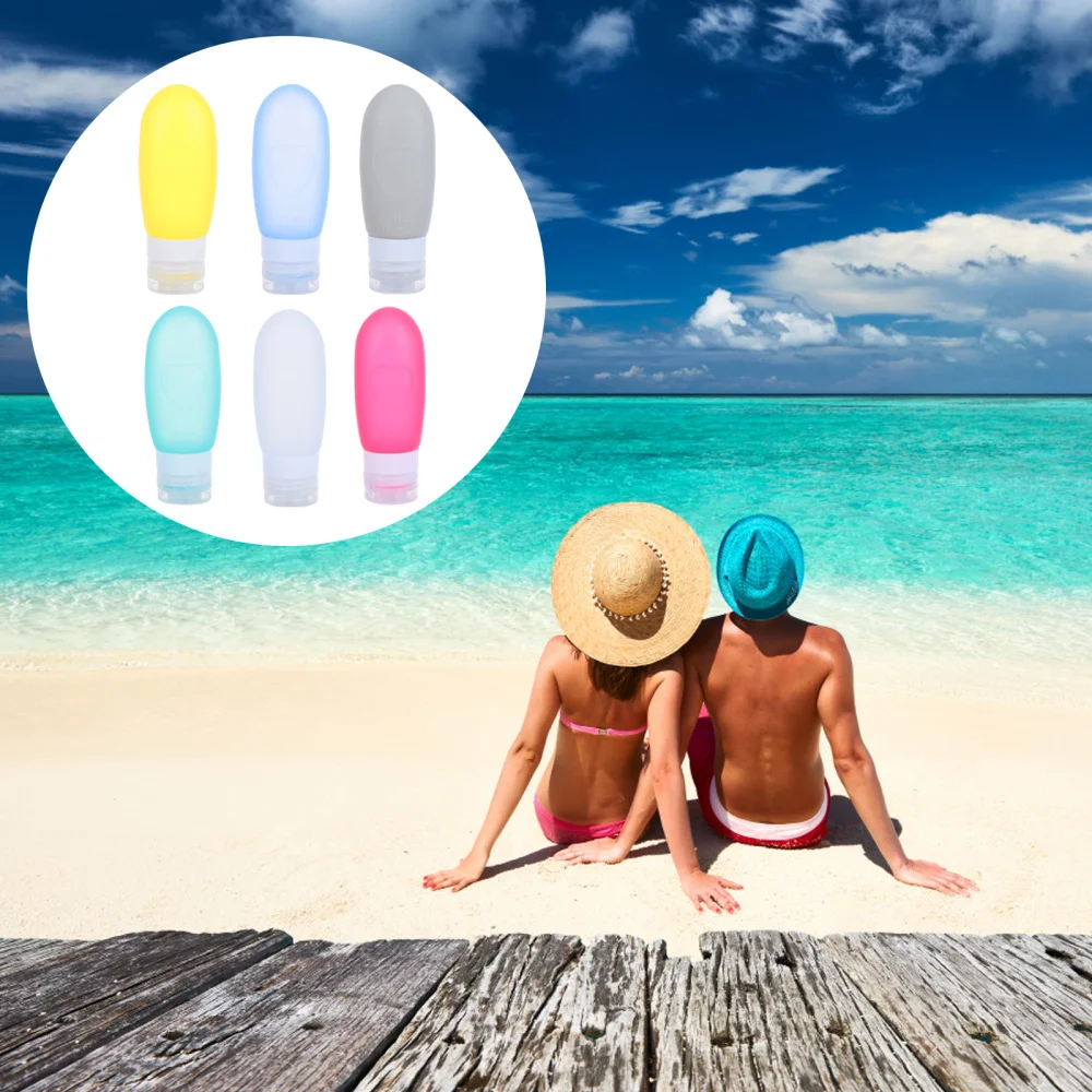 

6pcs Lotion Empty Bottles Portable Travel Bottle Cream Container Lotion Jar