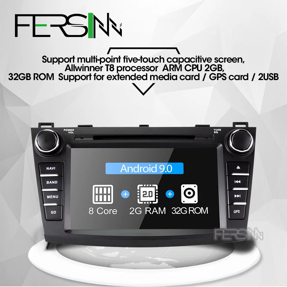 Fersinny android 9 0 Восьмиядерный автомобильный dvd для Mazda 3 2012 2013 Радио мультимедийный
