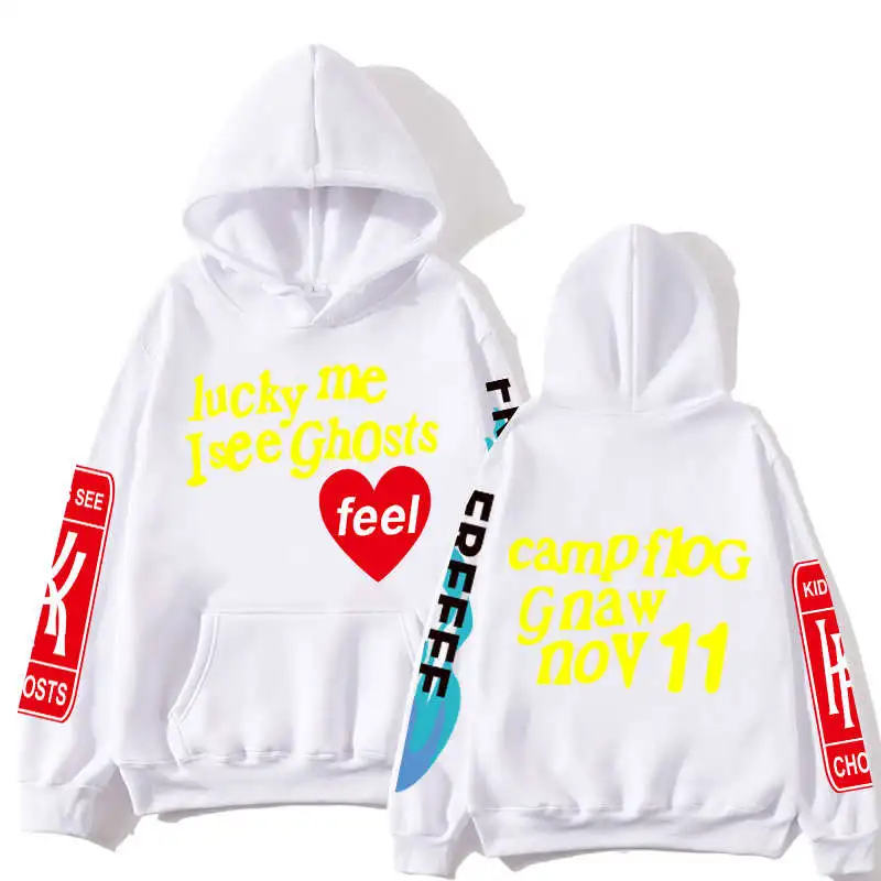 

West graffiti letter print plus velvet sweatshirt men's Harajuku polar fleece hoodie hip-hop stranger things hoodie