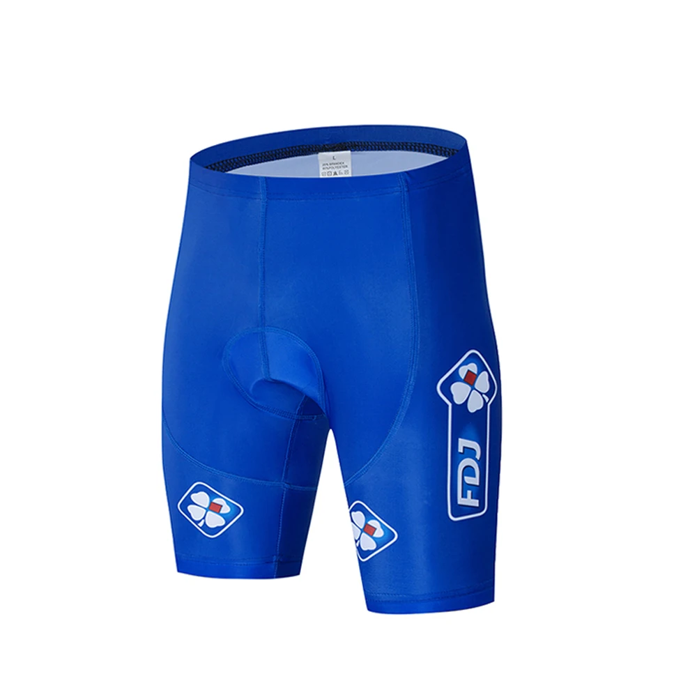 FDJ Велоспорт Нижняя 9D гель велосипед шорты наборы Pro TEAM мужские Ropa Ciclismo Culotte biycling bib шорты ремни coolmax - Цвет: shorts