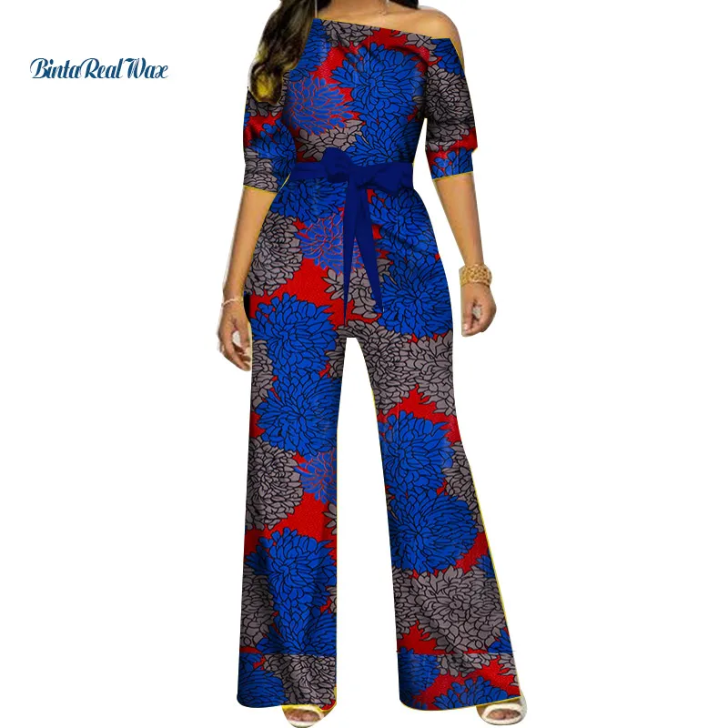 Африканская одежда Дашики комбинезон с принтом Анкары Женская африканская базин