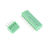 green 1x 2 54mm pitch pcb spring terminal blocks connector kf128 8p 16p kf128 straight pin copper pcb screw terminals