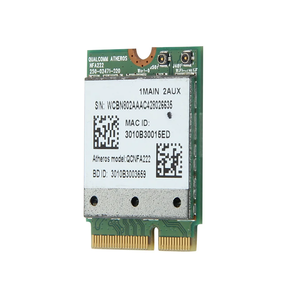 Двухдиапазонная сетевая карта 600 Мбит/с Atheros QCNFA222 AR5BWB222 NGFF 2 4 ГГц/5 ГГц 802.11a/b/g/n Wi-Fi +