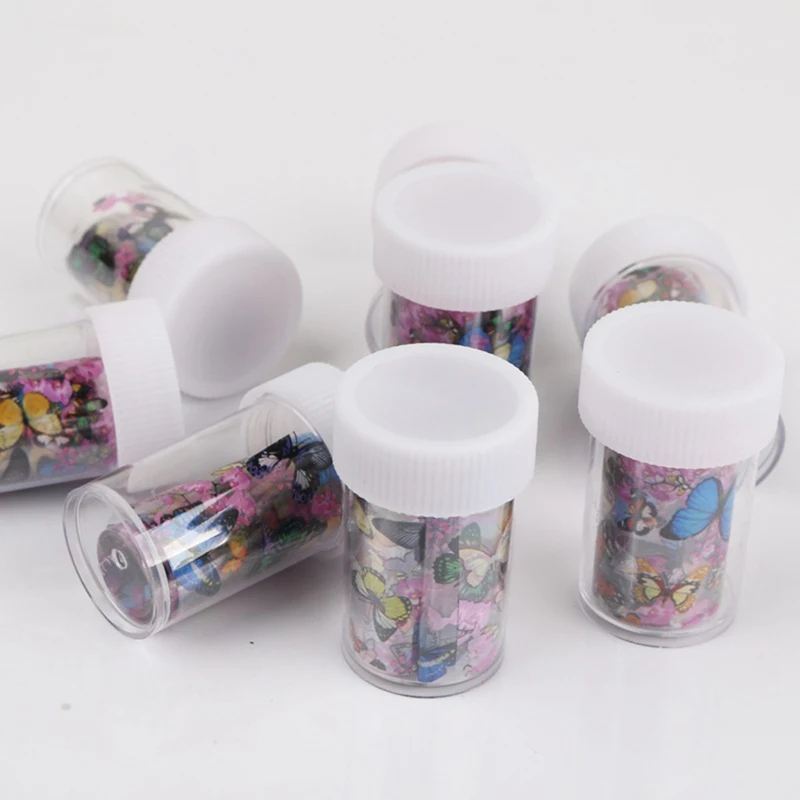 Переводные фольги для дизайна ногтей наклейки декорации сделай сам Бабочка