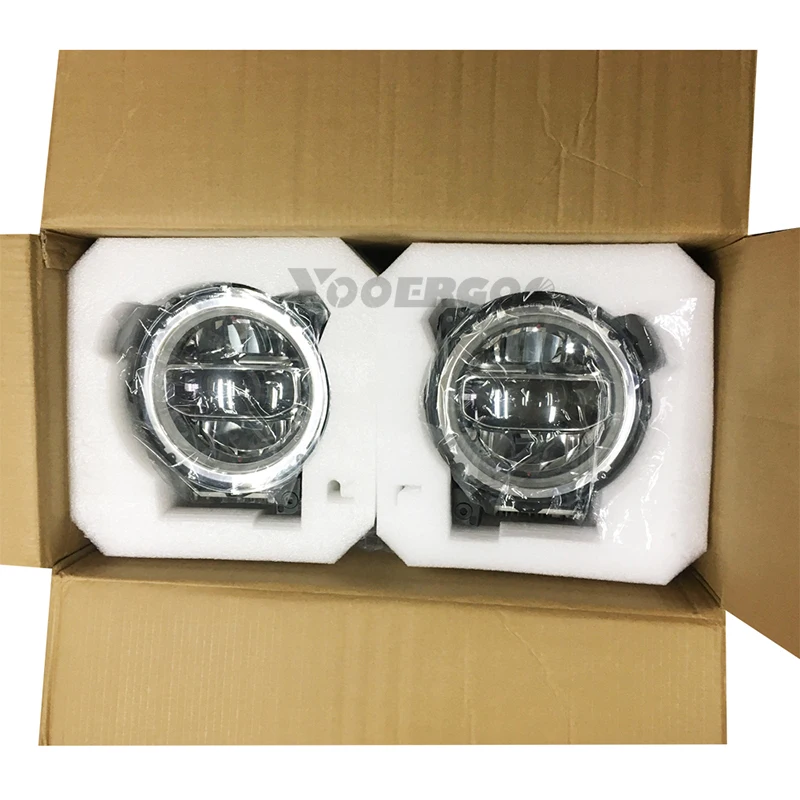 " дюймовый круглый светодиодный фары для Jeep Wrangler JL Gladiator SUV фары замена с дневными ходовыми огнями