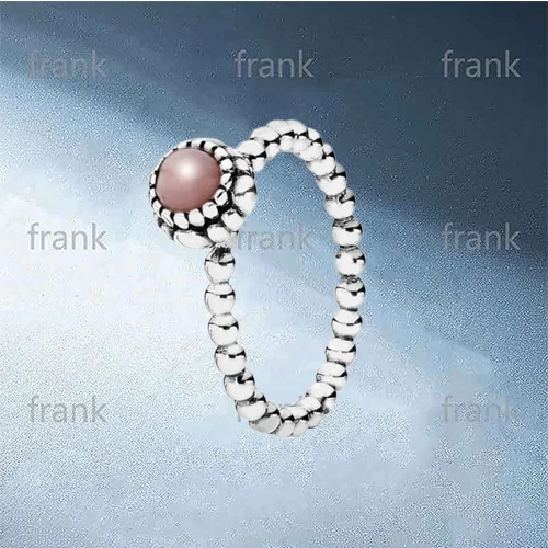 

190854POP Pink Opal October Birthstone Ring
