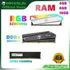 Оперативная память MAXSUN DDR4 4 ГБ 8 ГБ 16 ГБ, память DDR3 1600 2666 3200 МГц ОЗУ DDR4 RGB Освещение, новая настольная Память Dimm с радиатором