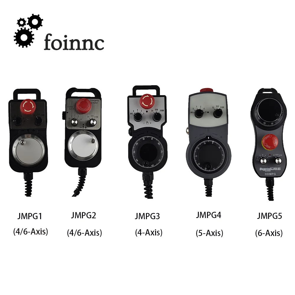 

NC 4/5/6-axis MPG Pendant Handwheel Manual Pulse Generator with Emergency Stop For SIEMENS MITSUBISHI FANUC System