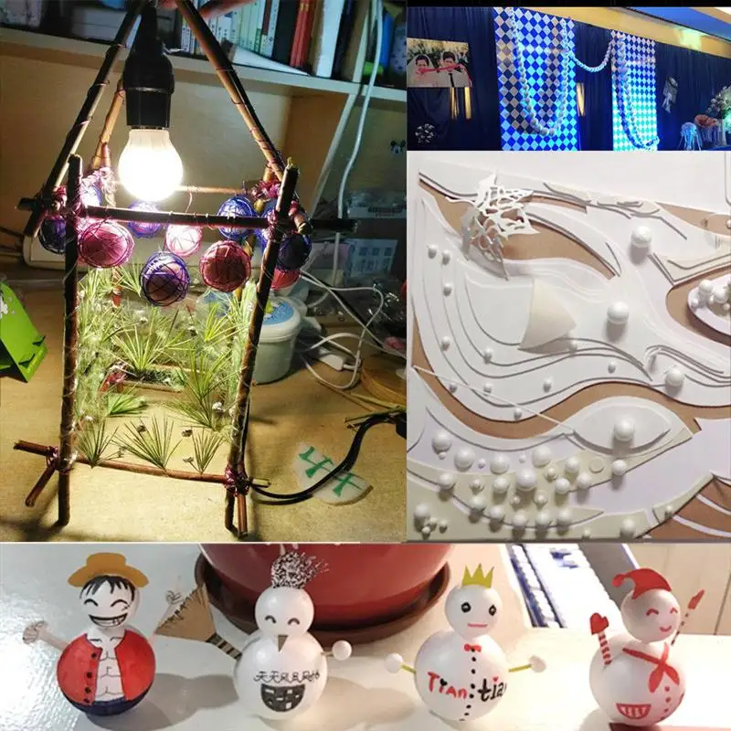 10 шт. 8 см Твердые пенопластовые шарики DIY рождественские шары украшения