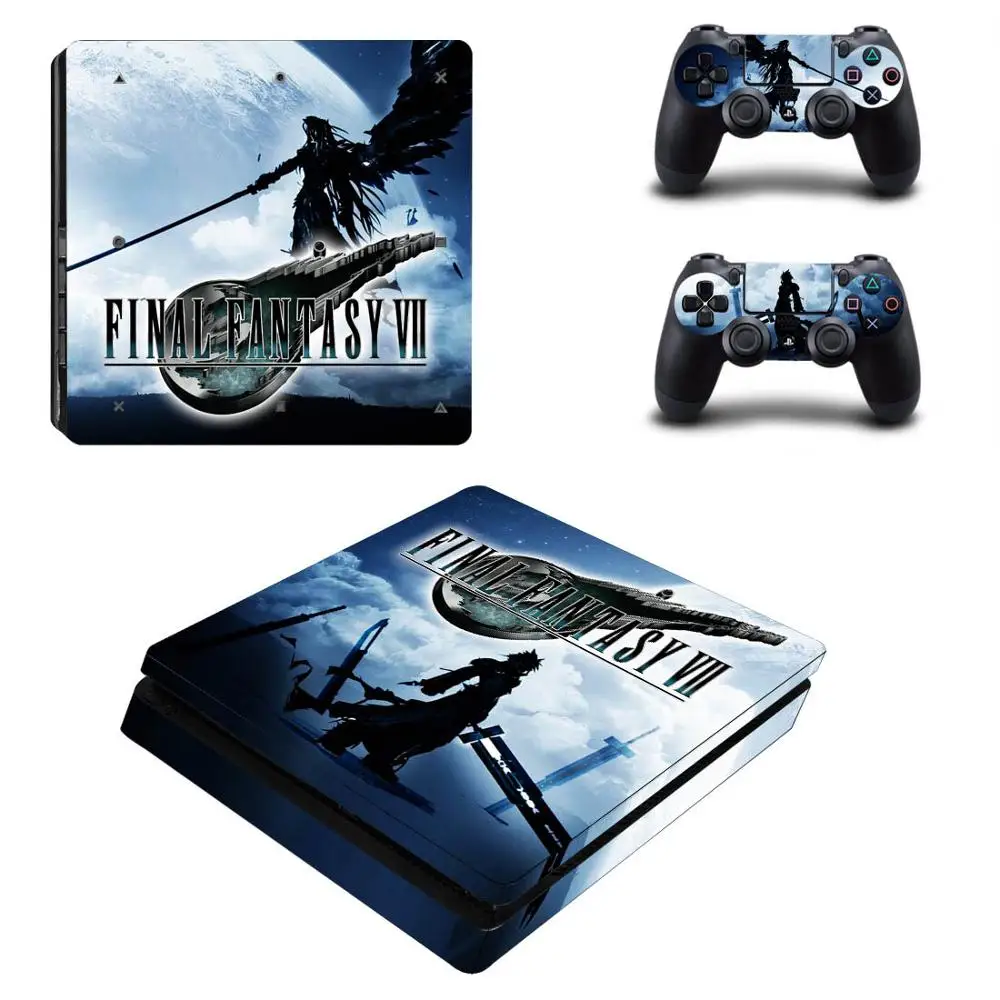 PS4 тонкие наклейки Последняя фантазия VII Play station 4 Slim кожи Стикеры для Игровые