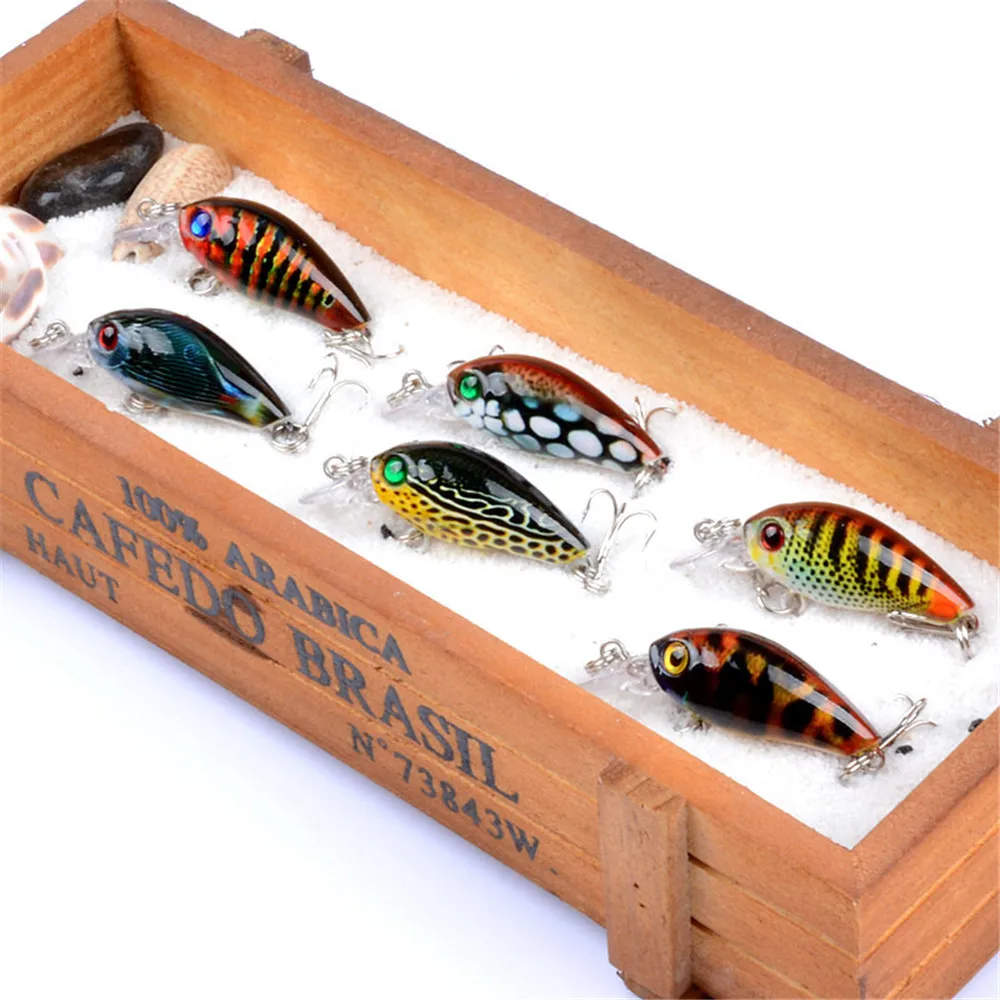 

3pcs/lot Mini Wobblers Pike Fishing Lure Set 4.5cm 4g Crankbaits Minnow Lure Hard Artificial Bait With Fishing Tackle Box