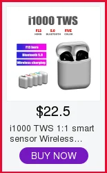 Новые наушники i9000 tws с сенсором Inteligente, Беспроводная зарядка, наушники Bluetooth 5,0, гарнитура PK i1000 i2000 i10 i500 i9999 i80 tws