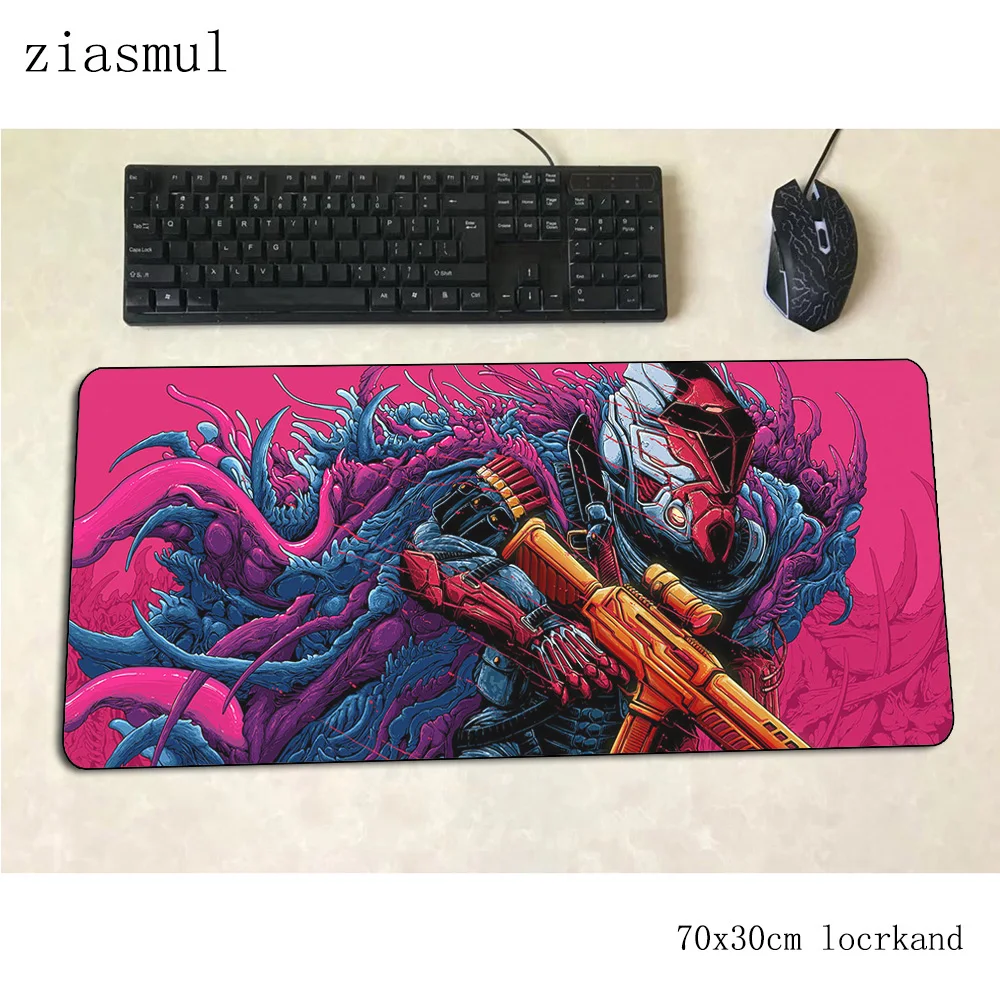 Csgo коврик для мыши геймер Kawaii 70x30 см игровой ПК ноутбук с алюминиевым корпусом