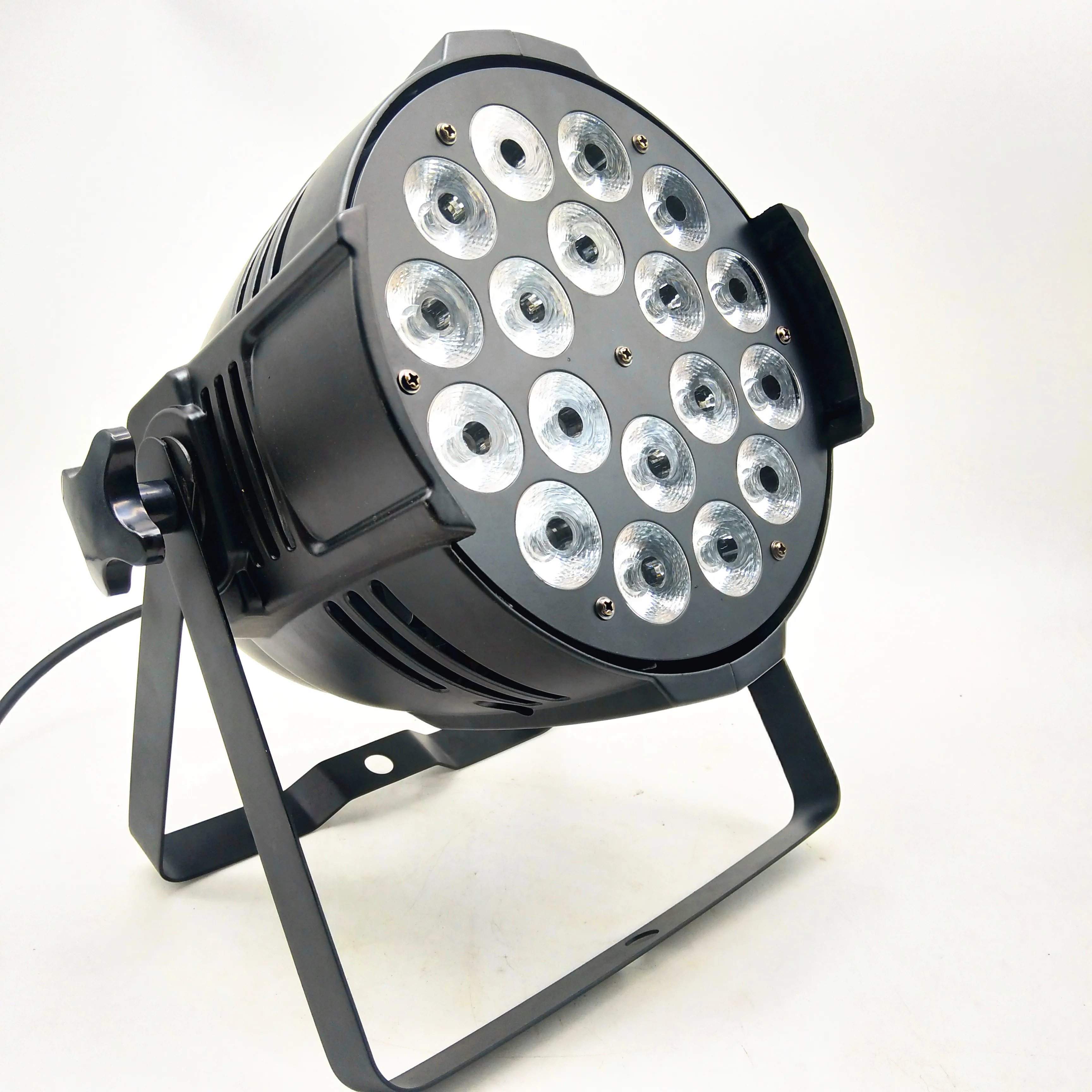 4 шт./литой алюминий 18x18 Вт 6в1 LED par свет полный цвет плоский DMX управление RGBWA