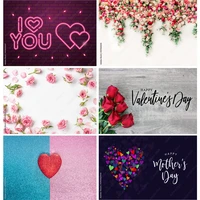 vinyl custom valentine day photography backdrops prop love heart rose wall photo studio background 21126 qrjj 05