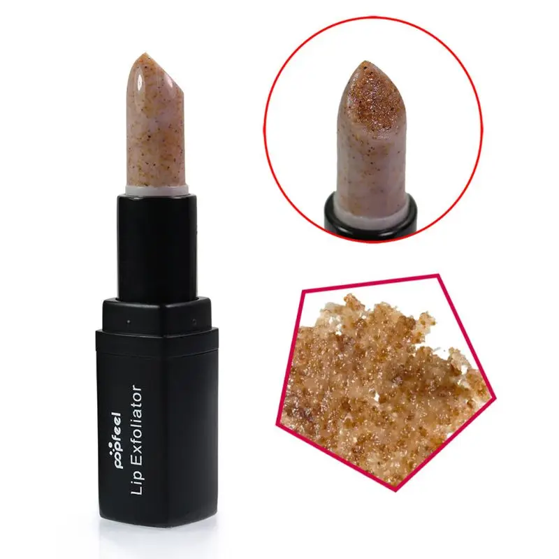 1 шт. женское удаление ороговевшей кожи макияж помада эксфолиант для губ