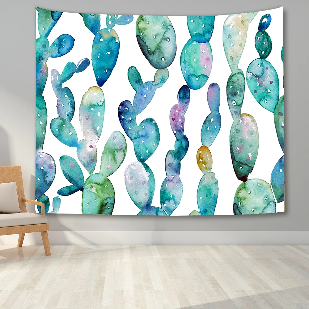 Цветочный гобелен с растениями настенное художественное подвесное одеяло для