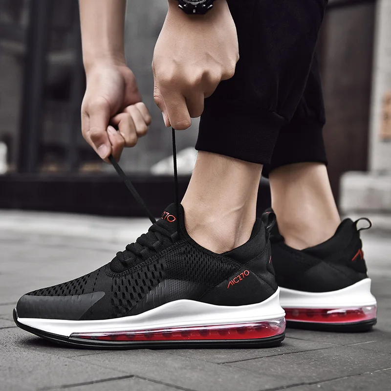 Мужская спортивная обувь для бега на толстой подошве дышащая мужские кроссовки