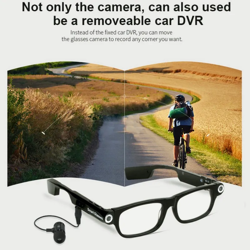 구매 고품질 블루투스 스마트 안경 핸즈프리 통화 1080P 카메라 비디오 GPS 내비게이션, 선글라스 알림