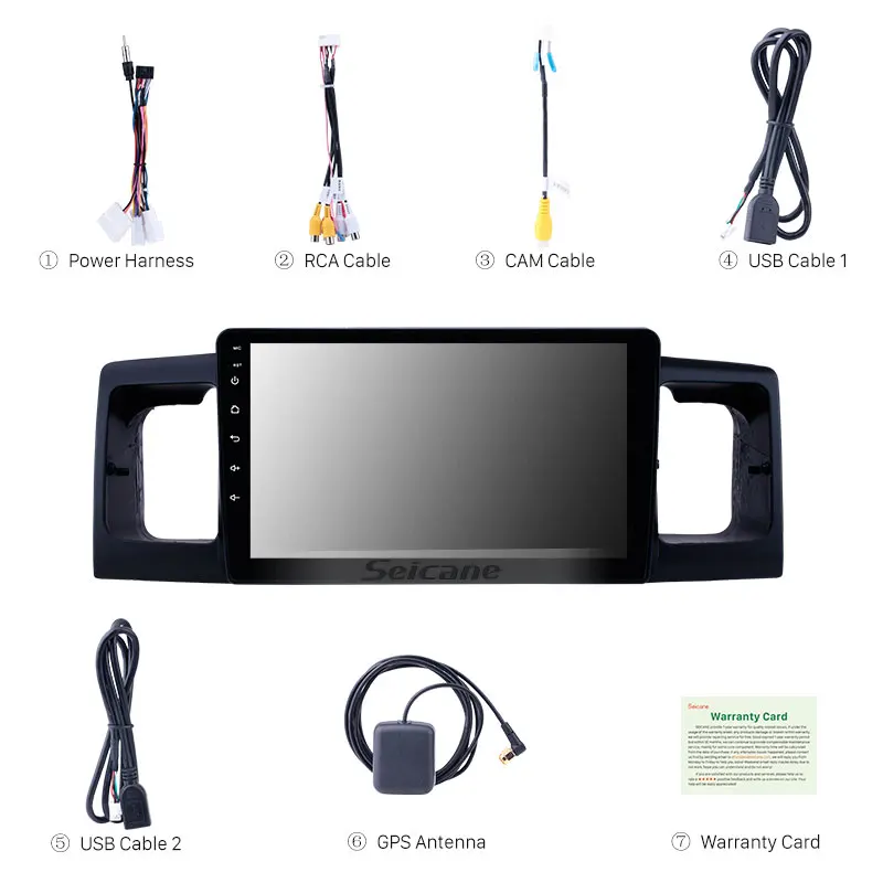 Seicane 9 дюймов 2din Android 8 1 Автомобильный GPS мультимедийный плеер стерео для 2013 Toyota