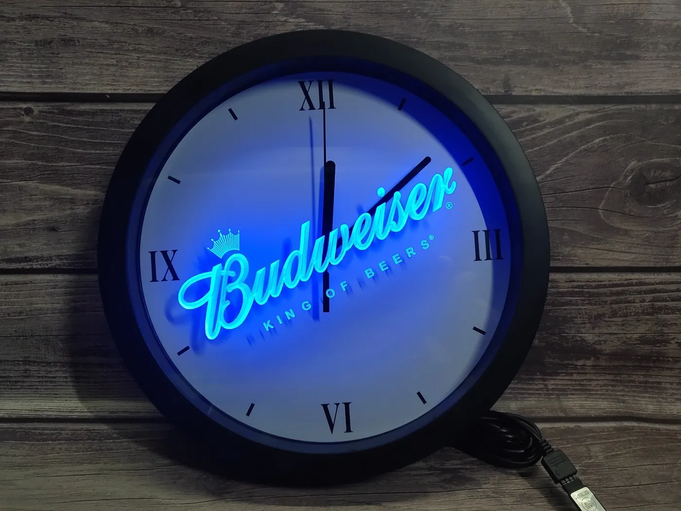 0a002 Budweiser пивной бар Паб Клуб App Rgb 5050 светодиодные неоновые вывески настенные часы