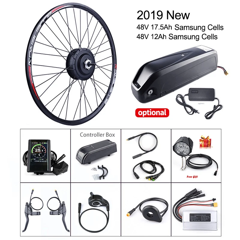 Bafang 48V 500W задний мотор эпицентра деятельности колеса 12Ah 17.Ah samsung клетки Батарея Наборы для е-байка DIY преобразования Наборы для DC Кассетный D