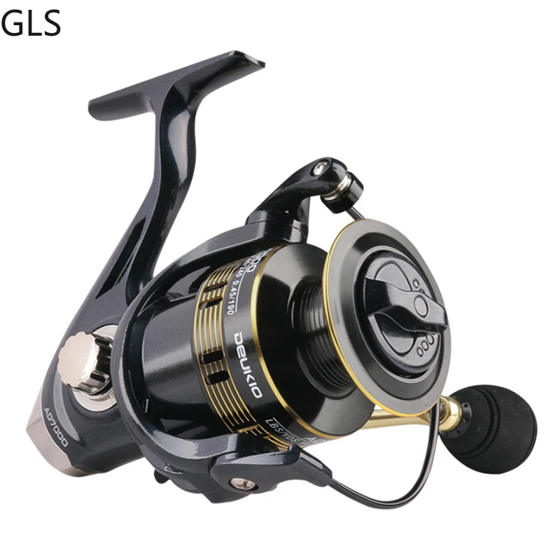 

GLS 5.2:1 Gear Ratio 2000 3000 4000 5000 6000 7000 Series Full Metal Spool Fishing Reel Freshwater Spinning Wheel