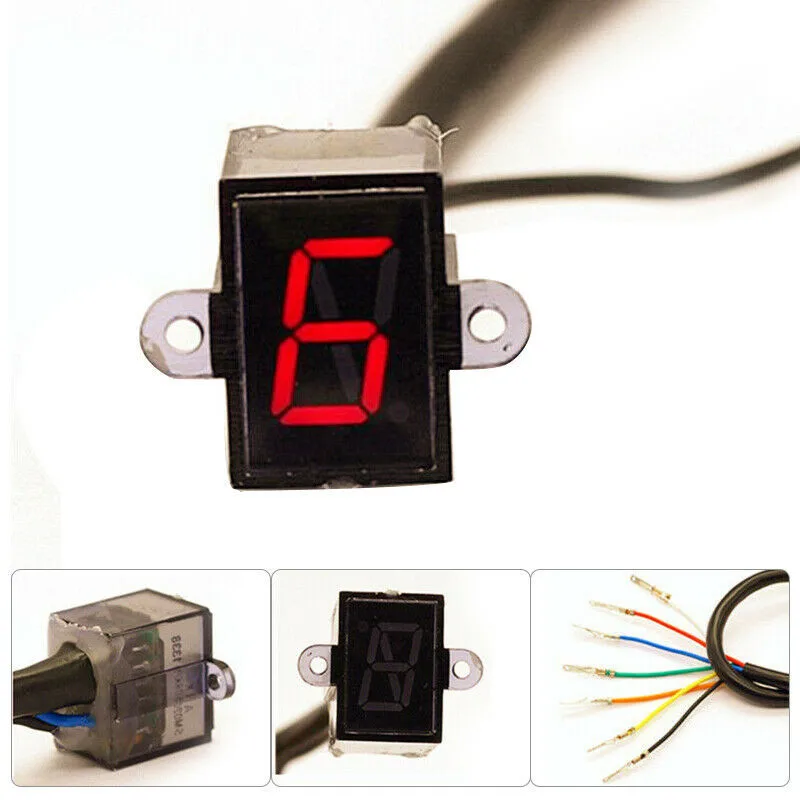 

Universal Gear Display 12V 2.2*1.5*2.1 Cm Accessary LED Motorcycle Part 0.03KG 1 Pcs