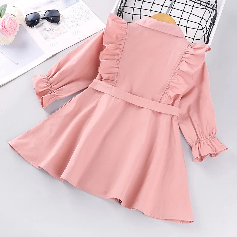 

Fashion Kids Jacket Spring Toddler Girls Clothes Trench Jackets For Girls Autumn Baby Coats Outerwear Windbreaker Clothes 2-6Y