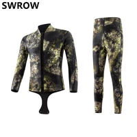 35mm neoprene diving suit mens deep diving warm suit split free diving hunting camouflage fishing and hunting suit s 3xl