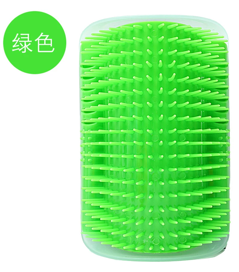 1 шт. удобный массажер для кошек угловая Массажная щетка пластиковая фиксированная Расческа для удаления волос царапины суки товары для ухода за домашними животными