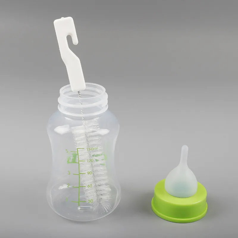 Силиконовая бутылочка для кормления домашних животных из трех предметов