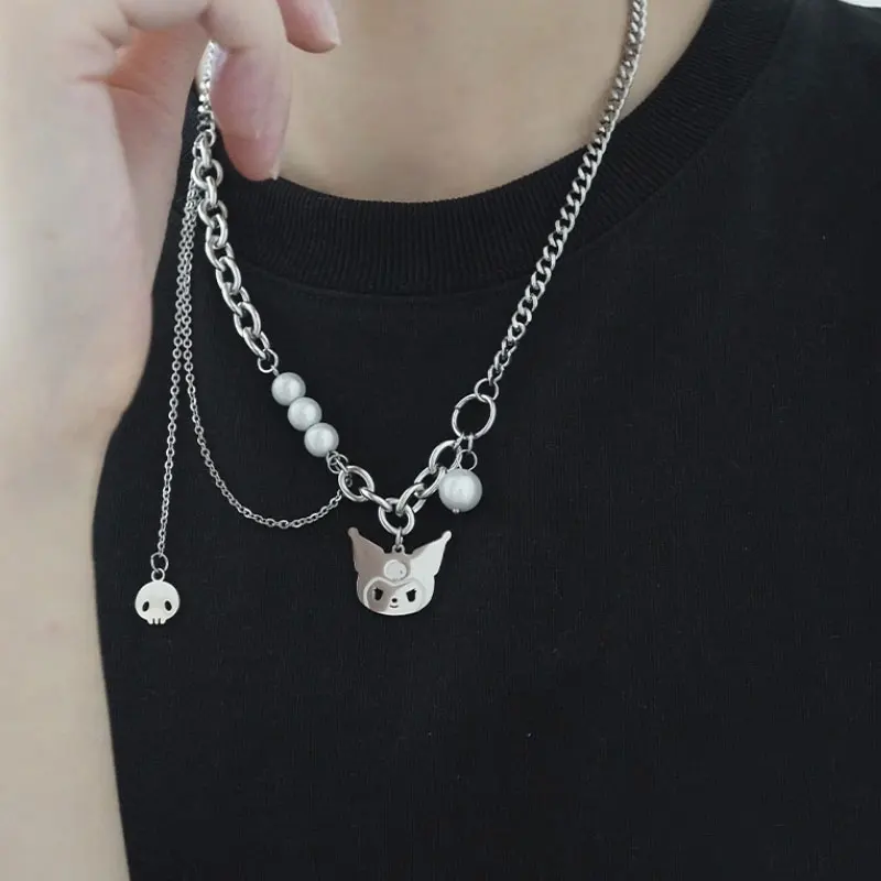 Ожерелье женское с подвеской в виде кошки из нержавеющей стали | Украшения и